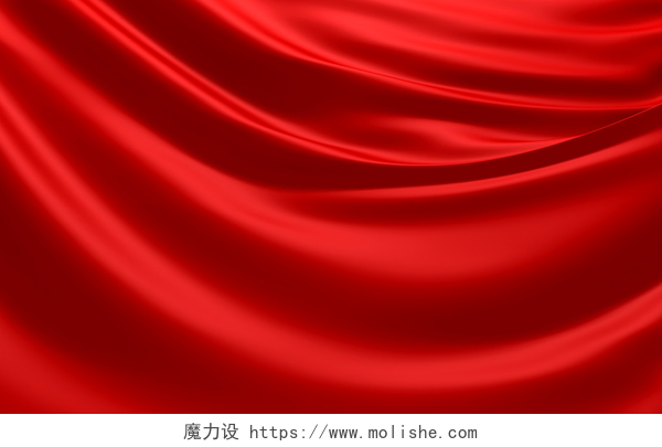 红色丝绸的背景红布背景